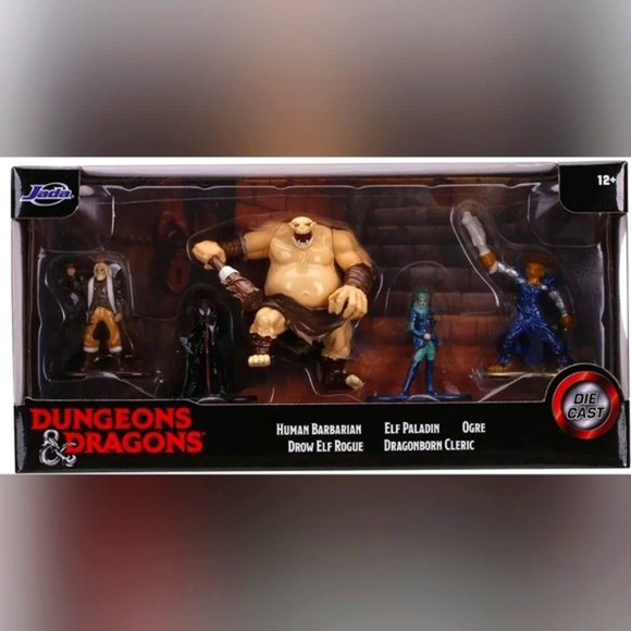 Jada Dungeons & Dragons Die Cast Metal Figures Set of 5 D&D NEW - Picture 2 of 4